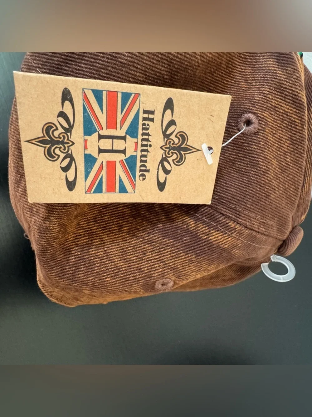 Hattitude Distressed Embroidered Rose Baseball Hat Adjustable NWT
